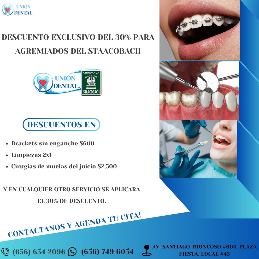 Imagen 1 de Agremiados del STAACOBACH acceden a descuentos en servicios dentales.